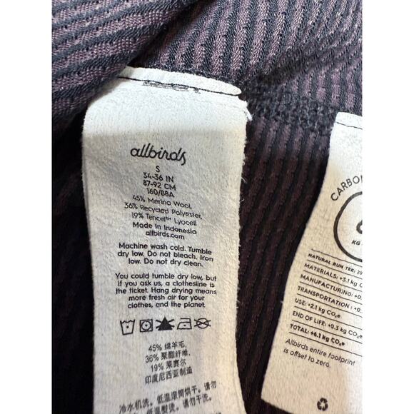 Allbirds Women's Natural Run Tee natural black size small - Picture 10 of 11